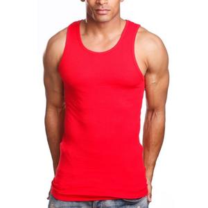 Débardeurs pour hommes de haute qualité 100% coton col rond décontractés d'été respirants écologiques couleur unie BD - Product Image 6