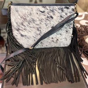 Sacs à main en cuir de vachette pour femmes, sacs à franges, Style occidental, nouvelle collection, - Product Image 6