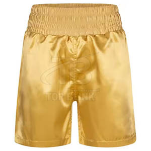 Shorts de boxe faits à la main prêts à combattre qualité d'exportation shorts de boxe personnalisés taille élastique shorts de boxe - Product Image 3