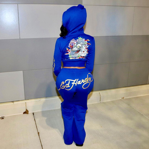 ชุดวอร์มสเวตเตอร์พลอยเทียมสำหรับผู้หญิงชุดวอร์มทรงโอเวอร์ไซส์ทรงโอเวอร์ไซส์ - Product Image 5