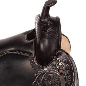 Sillín de caballo de último diseño para montar a caballo cómodo de la mejor calidad hecho en cuero de Pakistán mejor venta de Carreras de Caballos - Product Image 5