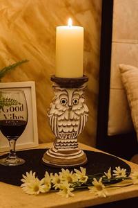 Wooden Six Column <b>Candle</b> <b>Holder</b> Suitable For Home Decor Table Centerpiece And Festive Lighting Handcrafted From India - Product Image 4