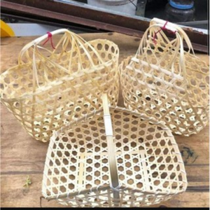 Panier de fleurs en bambou élégant pour cadeaux, mariages, décoration et usage spécial - Product Image 5