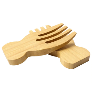 Real Wood <b>Hand</b> Handle Serving Salad Spoon Wooden Salad Servers Spoon and Hot Sale Product - Product Image 2