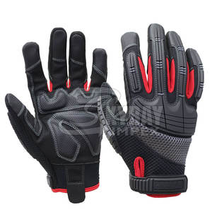 High Performance Full <b>Finger</b> Leather <b>Gloves</b> Anti-Cut Safety Mechanic <b>Gloves</b> at an Price - Product Image 1
