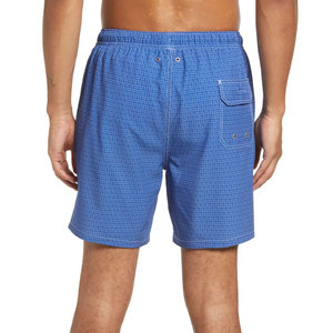 <b>Men</b> Swim <b>Shorts</b> Royal Blue Micro Geometric Print UPF 50 Plus Sun Protection Quick Dry Waterproof Spandex/Polyester Board <b>Shorts</b> - Product Image 3
