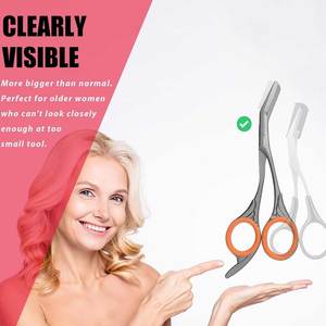 Tijeras compactas para cejas para un tamaño de viaje perfecto Tijeras para cejas de diseño ergonómico para una mayor comodidad - Product Image 5