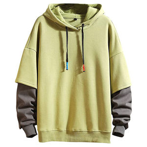 Sudadera con capucha doble personalizada para mujer 100% algodón de talla grande sudadera de tela de punto para mujer/mujer - Product Image 4