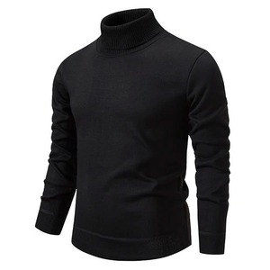 Suéter ajustado informal para hombre, cuello redondo, Patchwork, manga larga, 100% algodón, cálido para invierno, ropa de moda para hombre - Product Image 1