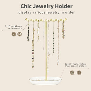 Vente chaude Bijoux En Métal Stand Haute Qualité Nouvelle Arrivée Porte-Bijoux En Métal Dernière Conception pour Chambre et Table Portable - Product Image 4