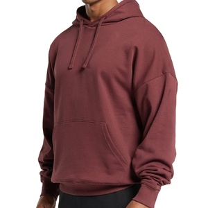 Sweat-shirts streetwear à coupe classique, à fermeture éclair, avec logo personnalisé, épaules tombantes, 100 % coton molletonné respirant, vente en gros - Product Image 4
