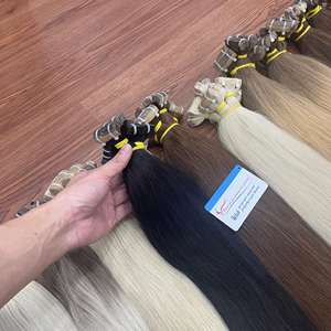 ผมต่อแบบเทป100% ผมมนุษย์คลื่นตรงจากเวียดนามผมต่อแบบเทปสีเปียโนธรรมชาติ - Product Image 5