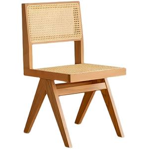 Nordic style quality solid <b>rattan</b> woven <b>chairs</b> luxury home furniture <b>dining</b> <b>chairs</b> - Product Image 1