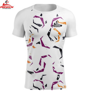 Camiseta de compresión para gimnasio, ropa deportiva para hombre, camiseta para correr adelgazante, camiseta ligera con estampado transpirable - Product Image 6