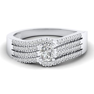 REYES alta calidad 925 plata esterlina corte ovalado 0.56Ct Moissanite solitario anillo para mujeres compromiso regalo joyería fina - Product Image 1