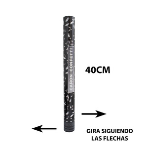 Cañón de Confeti Metálico Plateado para Bodas, Cumpleaños, Año Nuevo, Navidad, Halloween y Eventos Festivos - Venta al por Mayor España - Product Image 3