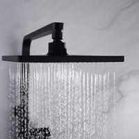 En Gros Usine Mitigeur de Douche et Baignoire Noir Mat Colonne de Douche Carrée Pluie Noire Ensemble de Douche et Baignoire