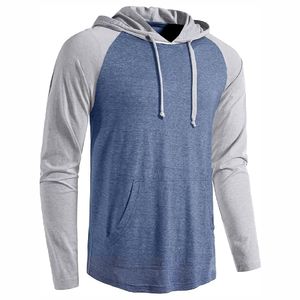 Nueva llegada Hombres Sudaderas con capucha Caída Hombro Peso ligero Grueso Algodón Fleece Sudaderas con capucha deportivas - Product Image 4