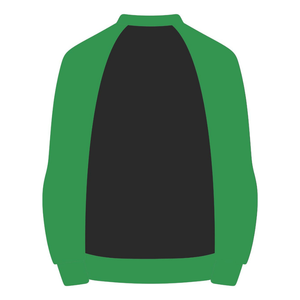 Sweat-shirt à manches raglan et col rond noir 08 Soror, sororité grecque, vêtements décontractés élégants pour femmes, rose et vert, sororité universitaire - Product Image 6