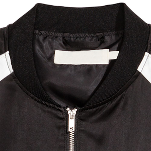 High Quality <b>Fleece</b> Waterproof <b>Work</b> Bomber Jacket Custom Logo Winter Streetwear Stand Collar Casual Good Weight Men Front - Product Image 3