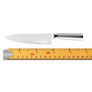 Venta Directa de Fábrica: Cuchillo Santoku de Acero Inoxidable de 8 Pulgadas con Mango de Madera Ecológico para Cocina, Repostería y Panadería - Product Image 6