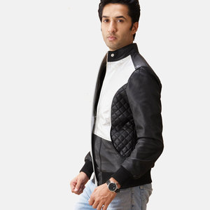 Chaqueta de Cuero para Hombre de Invierno, Ecológica, de Alta Calidad, con Cuello Alto, Diseño Personalizado, Manga Larga, Cierre de Cremallera, Logotipo Personalizado, Venta al Por Mayor - Product Image 2