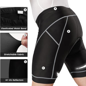 Pantalones cortos de compresión ajustados para hombres que ofrecen comodidad, flexibilidad y gestión del sudor - Product Image 2