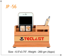 Horloge de table à quartz traditionnelle personnalisable pour tableau de bord Vente en gros Marque personnalisée Porte-stylo en bois pour bureau Usage quotidien