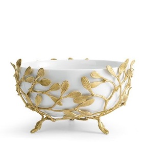 Ewest-Soporte redondo de latón con forma de mariposa antigua, soporte para cuencos y frutas - Product Image 6