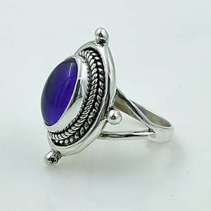 Handmade Women's Amethyst 925 Sterling Silver <b>Ring</b> Smooth Natural Stone Gemstone for Everyday Wear <b>Sizes</b> 4 to 13 US - Product Image 4