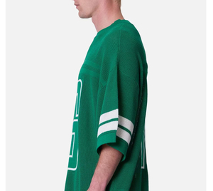 Pull Oversize Homme à Col Rond, <span class=keywords><strong>Tricot</strong></span>é, Style Varsity à <span class=keywords><strong>Maille</strong></span> Ouverte, Personnalisé Automne Hiver, Couleur Unie, Grande Taille - Product Image 6