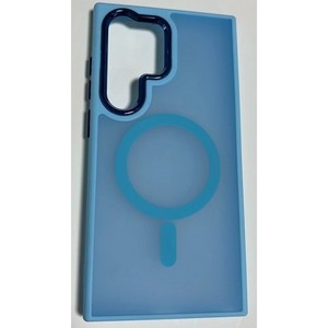 Samsung Galaxy S25 Ultra Translucent Case W/ Magnetic Ring Blue - Product Image 1