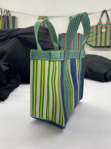 Bolsas de compras de PP recicladas de la India, Mini bolsa de suministro a granel de nailon reutilizable de plástico de polipropileno sostenible fabricada en la India - Product Image 5