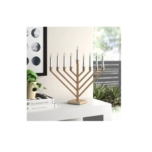 Portavelas de aluminio de color dorado, portavelas de mesa con forma de piña hecho a mano para los más vendidos - Product Image 2