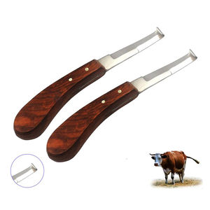 Cuchillo para pezuña, mango de madera, garras de caballo, cuchillos, instrumentos veterinarios equinos para el cuidado de animales por herramientas humanas - Product Image 2