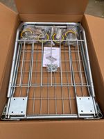 CargoMaster Pro Trolley Chariot d'entrepôt logistique de transport de marchandises industrielles à usage intensif avec cages en treillis métallique à quatre roues