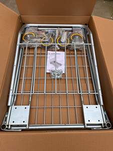 CargoMaster Pro <b>Trolley</b> Heavy Duty Industrial Cargo Transporting Logistics Warehouse <b>Trolley</b> with Four Wheels Wire Mesh <b>Cages</b> - Product Image 4