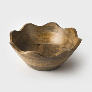 Attractive Wood <b>Walnut</b> Finishing Wooden Bowls Modern Tabletop Decoration Cookies Serving Bowl for Hotel Catering Use - Product Image 6