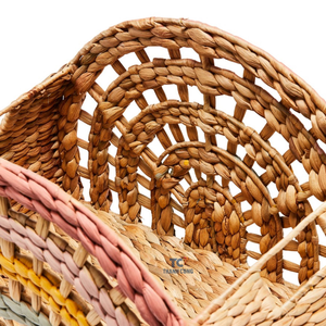 Cesta de arcoíris pintada a mano para niños, venta al por mayor, cestas de arcoíris naturales respetuosas con el medio ambiente - Product Image 3