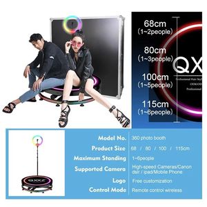 Photomaton à selfie à 360 degrés pas cher 115cm 3-5 personnes Spinner automatique au ralenti 360 plate-forme de rotation vidéo selfie - Product Image 6