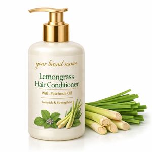 Acondicionador Capilar de Hierba Limón al por Mayor OEM con Aceite de Pachulí, Fórmula Hidratante para Cabello Seco y Encrespado, Suministro a Granel de Marca Privada - Product Image 2
