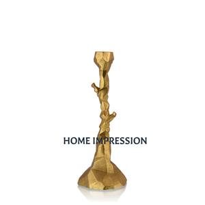 Candélabre en métal aluminium poli brillant en acier Design tendance Décoration de la maison Bougeoir Décoration de mariage Chandelier - Product Image 6