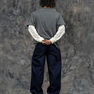 Camiseta de manga larga de doble capa de algodón 100% con estampado unisex personalizado para hombre - Product Image 5