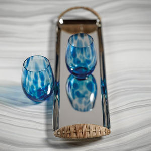 ถาดเสิร์ฟอาหารอลูมิเนียมสีทองพร้อมด้ามจับออกแบบได้เองเหมาะสำหรับเสิร์ฟชาและกาแฟเหมาะสำหรับบ้านโรงแรม - Product Image 3