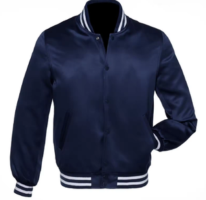 2024 chaqueta de vuelo de invierno para hombre de alta calidad transpirable satén High Street Style Bomber diseño personalizado 4XL chaqueta acolchada de satén - Product Image 5