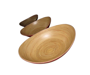 Wholesale Price Handicraft Bamboo <b>Bowl</b> <b>Wooden</b> Reusable <b>Large</b> Bamboo <b>Wooden</b> Wave Serving <b>Bowl</b> 99GD - Product Image 1