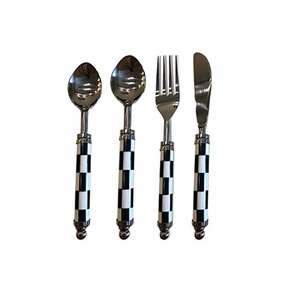 Modern Design Mop & Stainless Steel Dinner Cutlery <b>Set</b> for Kitchen Mother of Pearl & Stainless Steel <b>Flatware</b> <b>Set</b> - Product Image 4