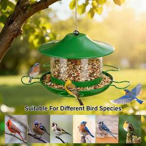 Comedouro Personalizado JH-Mech para Pássaros Selvagens com Suporte para Sementes, Conjunto Universal em Aço Carbono, Comedouro Suspenso Ajustável para Exterior - Product Image 4
