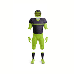 Conjunto de uniforme de fútbol americano personalizado al por mayor, aparejos transpirables, sarga, serigrafía, opción de talla grande - Product Image 5
