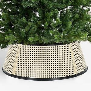 Collier d'arbre de Noël en métal Couverture de base décorative de Noël pour jupe d'arbre de Noël Make Home & Festival belle - Product Image 2